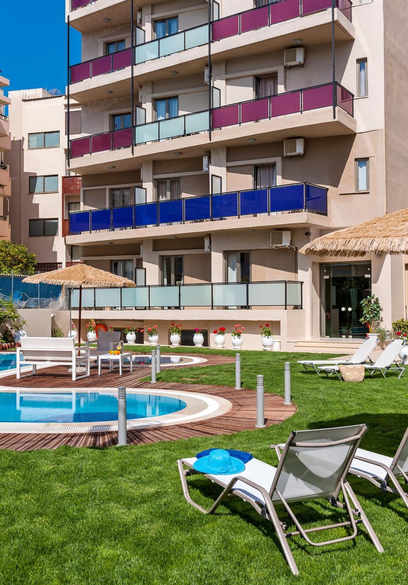 Leonidas Hotel & Apartments Rethymno  Bagian luar foto