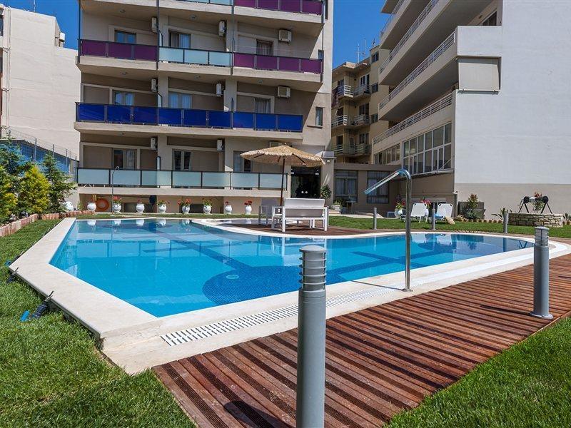 Leonidas Hotel & Apartments Rethymno  Bagian luar foto