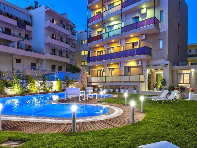 Leonidas Hotel & Apartments Rethymno  Bagian luar foto